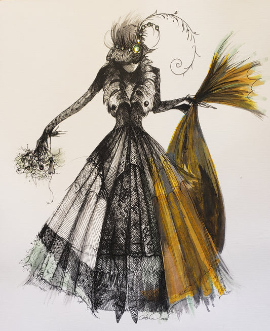 A wedding dress