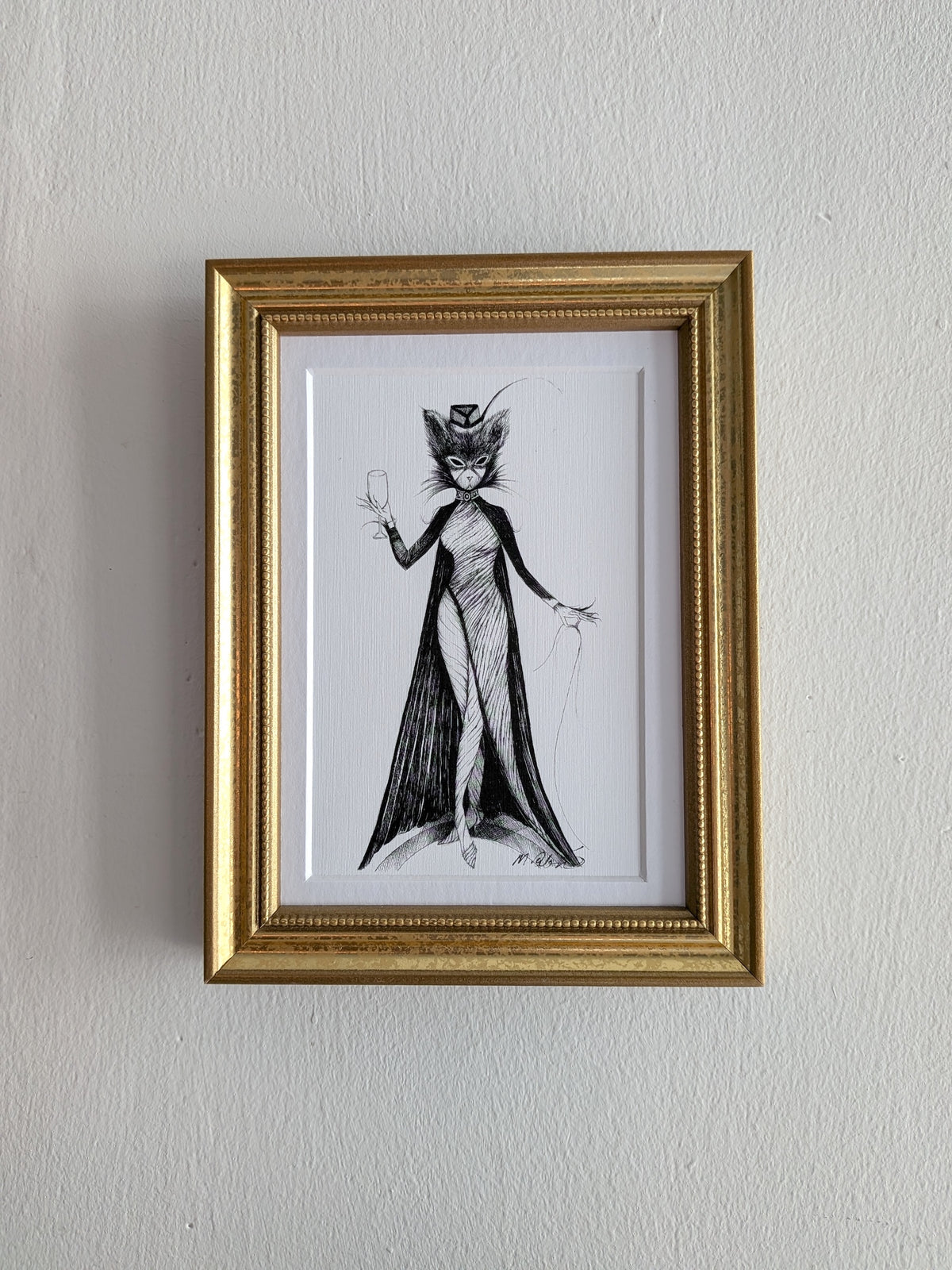 Cat Walk- MeowCleeva® 5x7 Fraamed Art Print