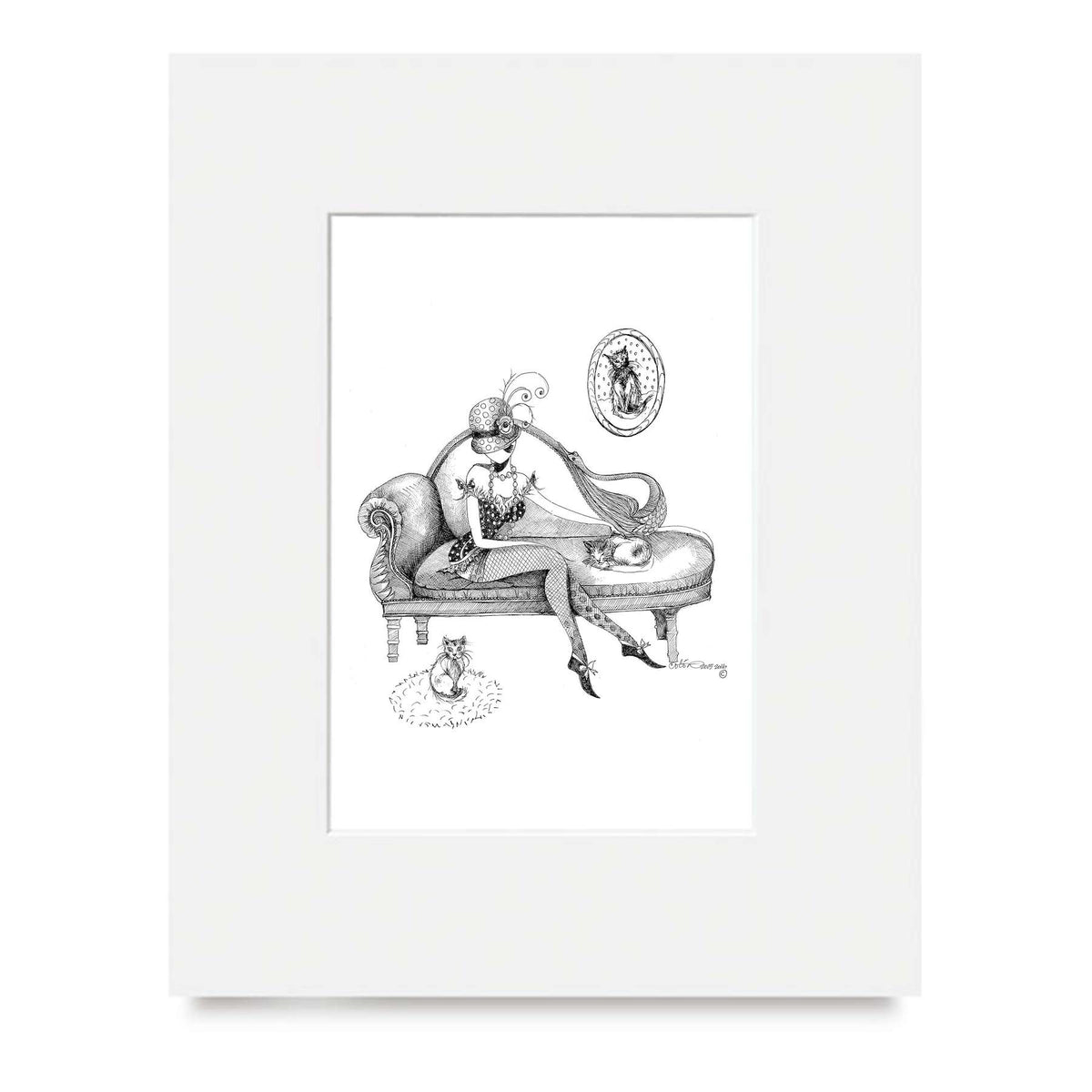 Effortless Repose - MeowCleeva® Art Print- Chapter two