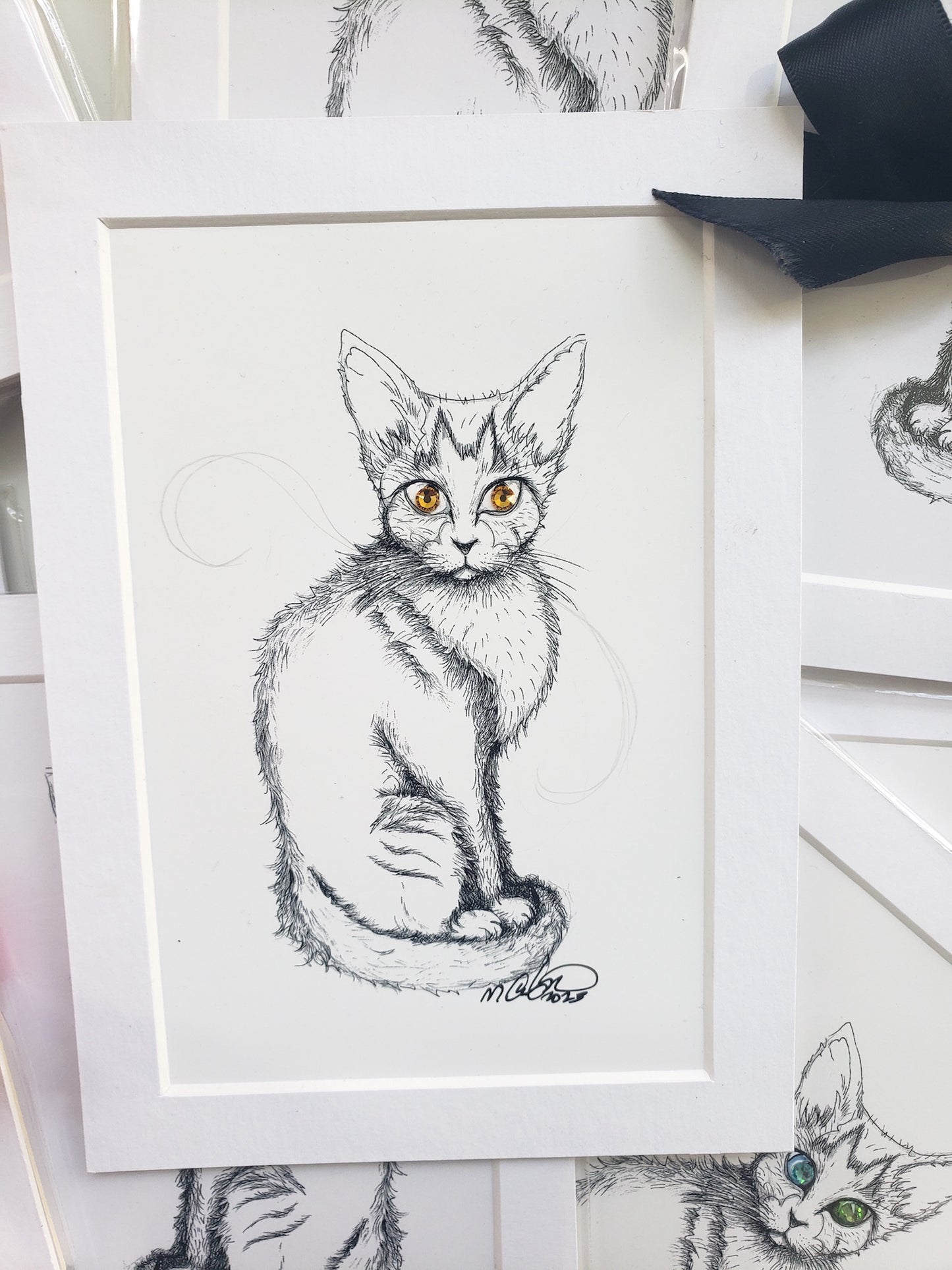 The Cat — MeowCleeva® Swarovski Embellished Art Print