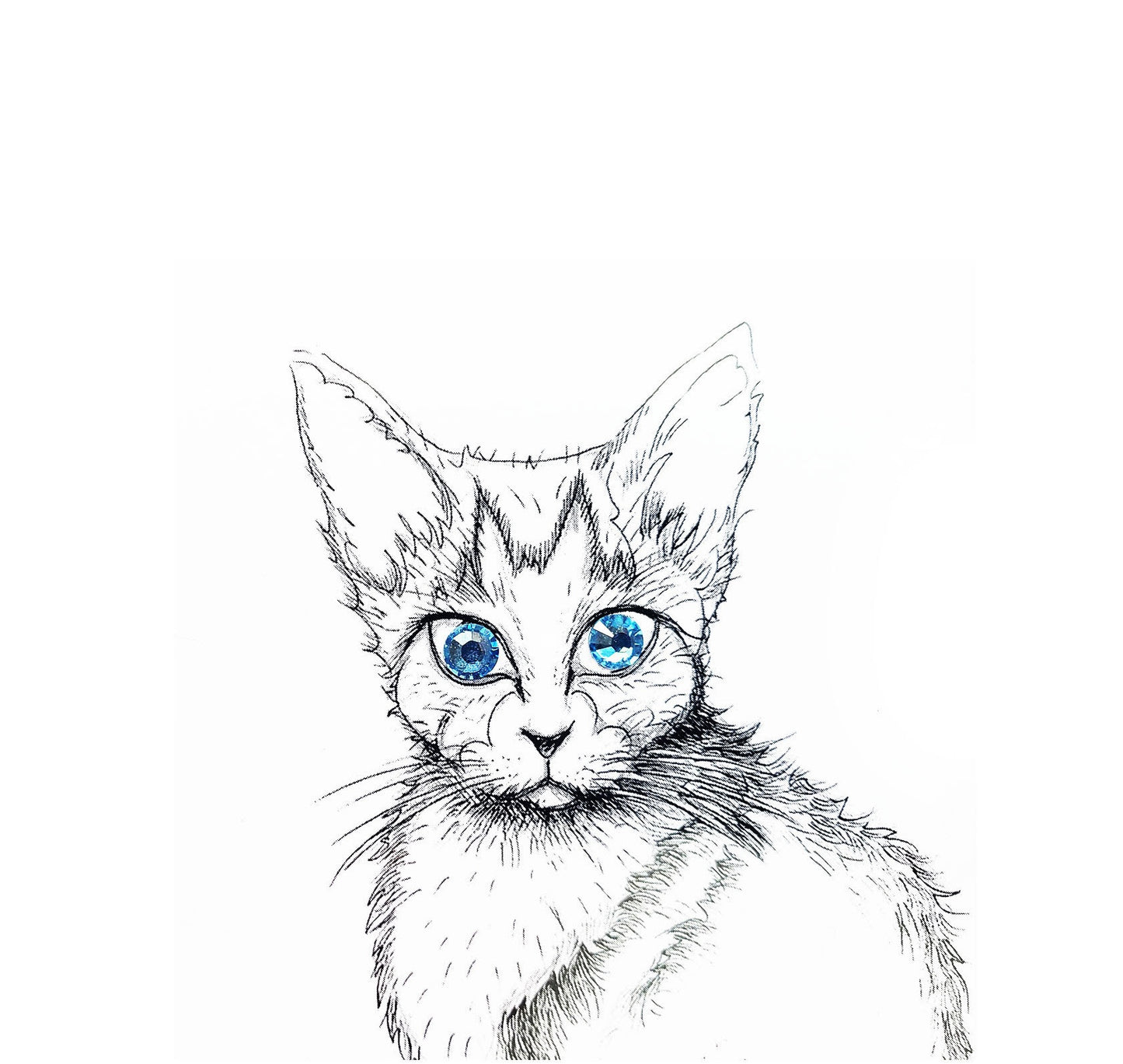 The Cat — MeowCleeva® Swarovski Embellished Art Print