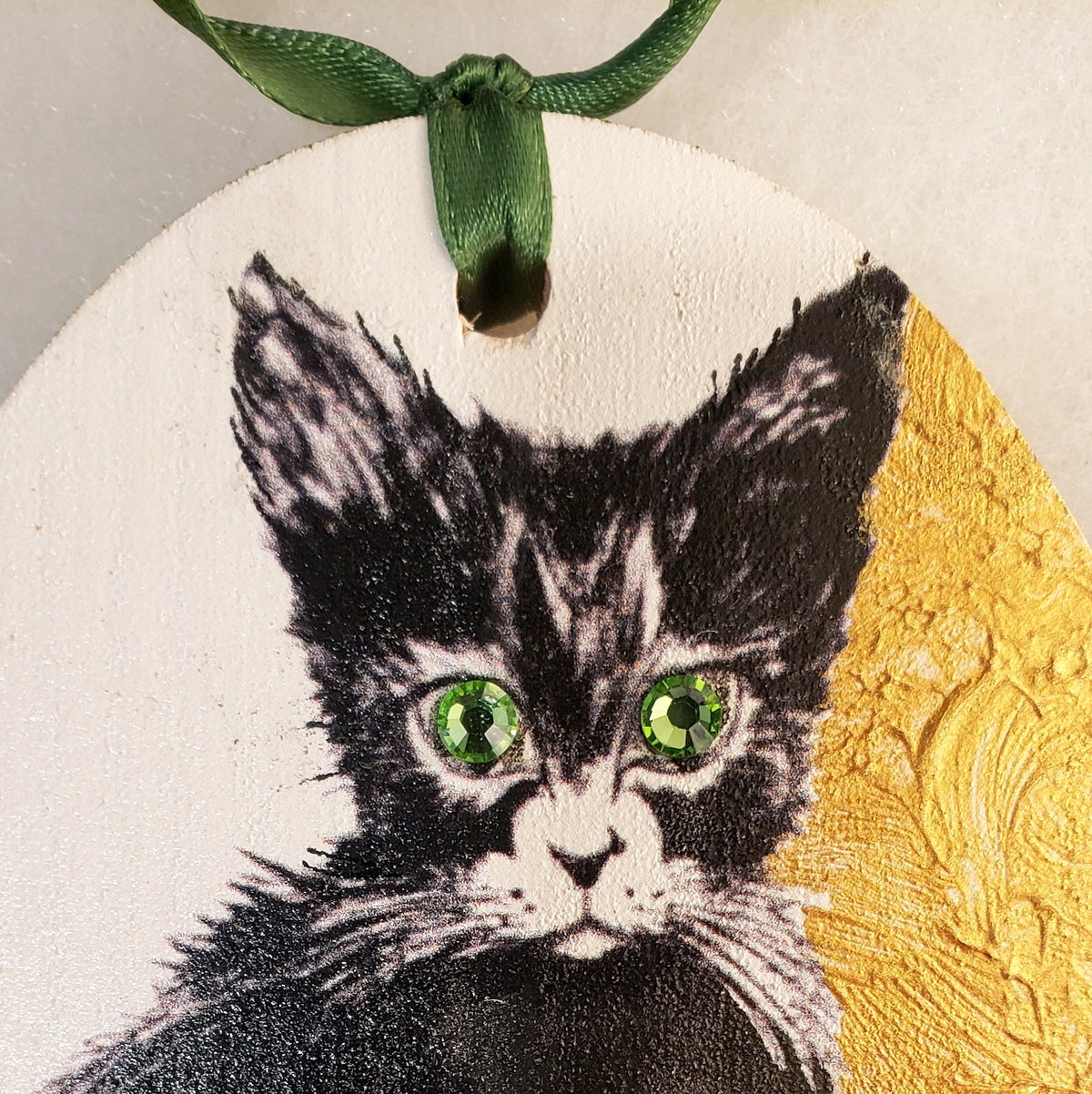 Midnight Whiskers — MeowCleeva® Pet Portrait Holiday Ornament