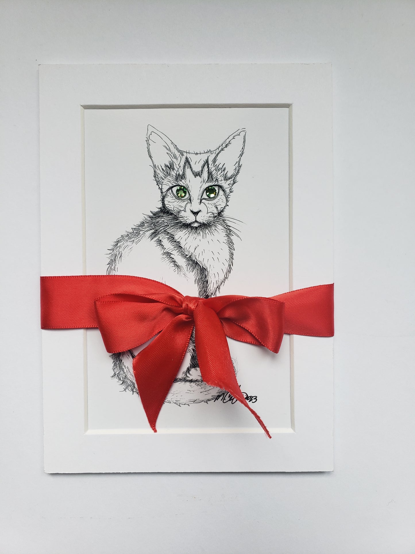 The Cat — MeowCleeva® Swarovski Embellished Art Print