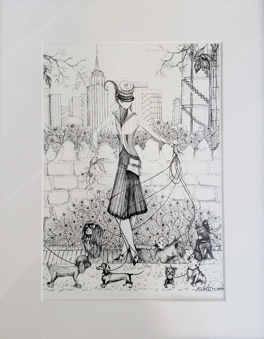 With 7 Dogs — MeowCleeva® Art Print